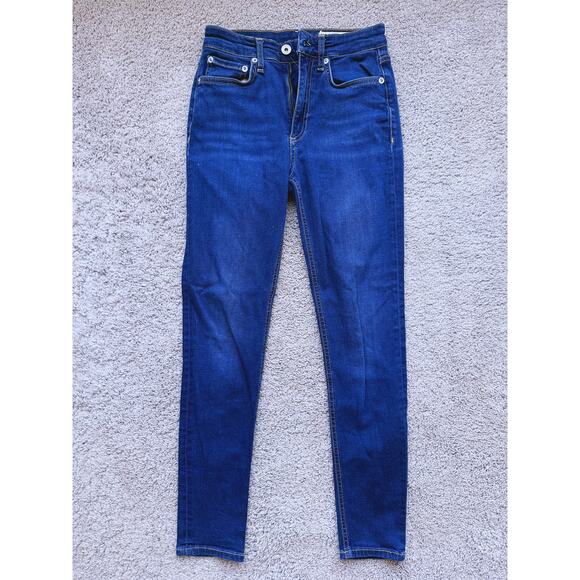 Rag & Bone Epic Nina High Rise Skinny Jeans Ashland Dark Wash 23 Classic Clean - Picture 2 of 7